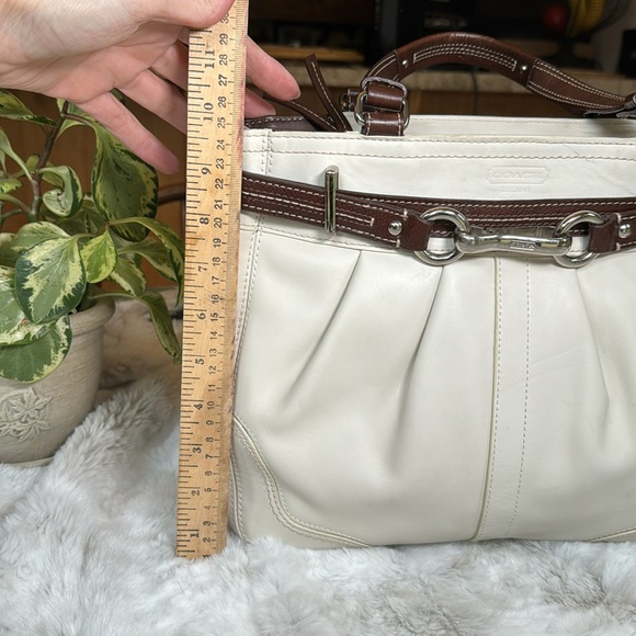 COACH Hampton Leather Satchel Soho Handbag Purse F12476 - Picture 8 of 15